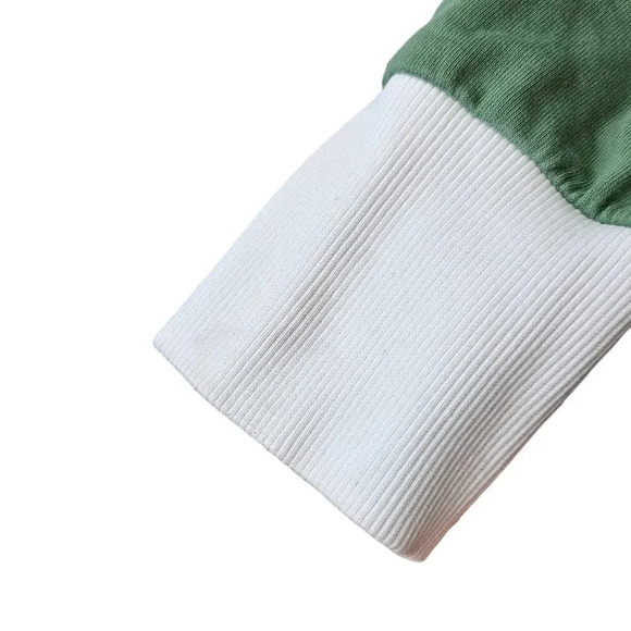 Gymshark Womens Legacy Cropped  Cinch Waist Sweater Size Medium Green Logo - Picture 7 of 7